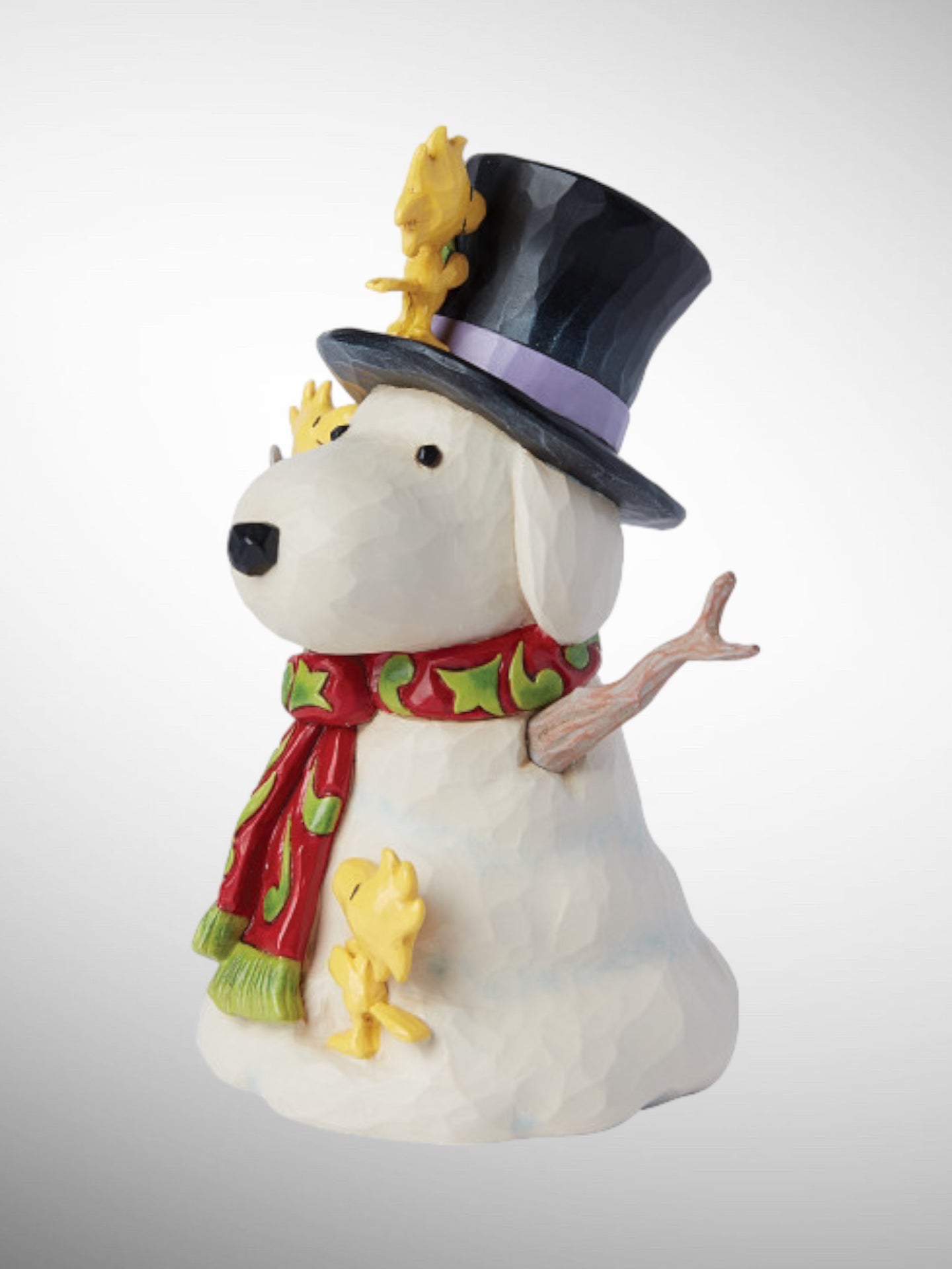 Jim Shore Peanuts - Snowdog Snowman Snoopy with Woodstock Figurine